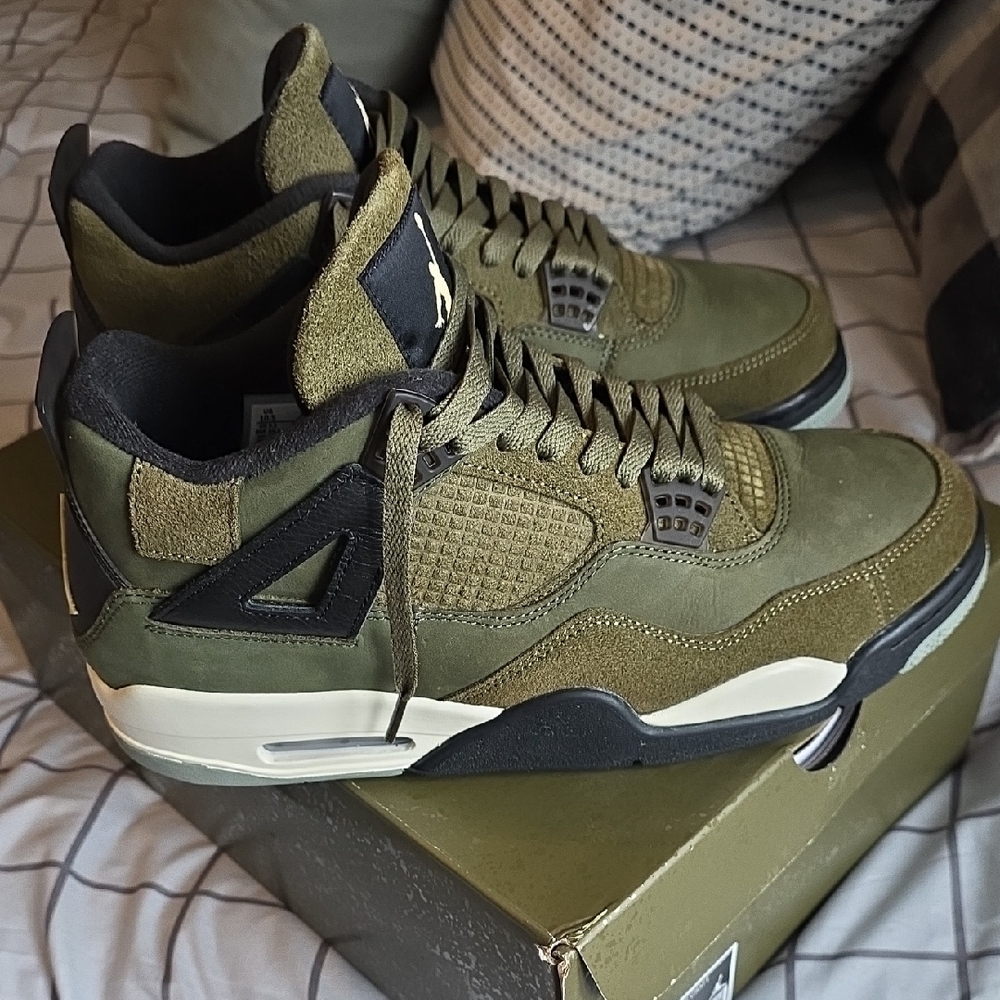 Jordan Olive Green Men's Sneakers - Picture 8 of 14